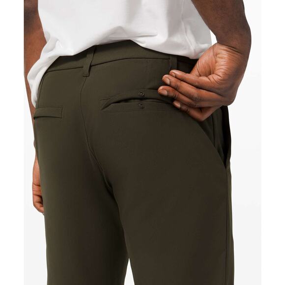 Lululemon Commission Pant Classic Warpstreme Dark Olive Men's 33 x 33 EUC - Picture 4 of 12